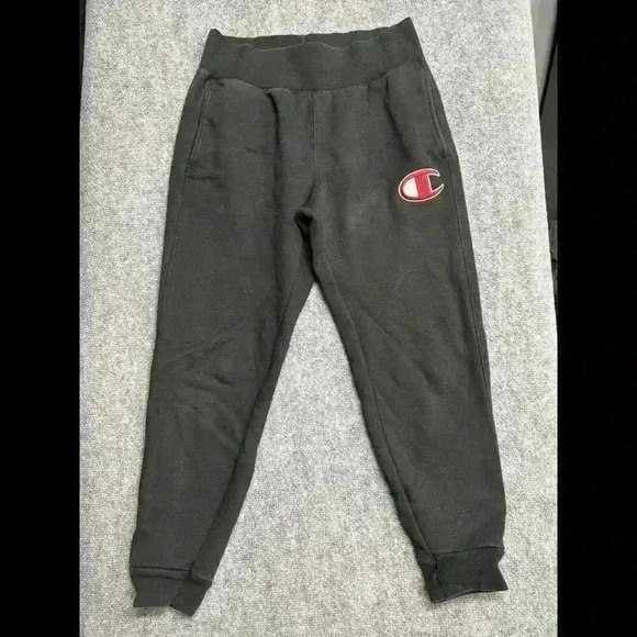 Vintage Champion Sweatpants Mens Size M Black - Picture 1 of 7